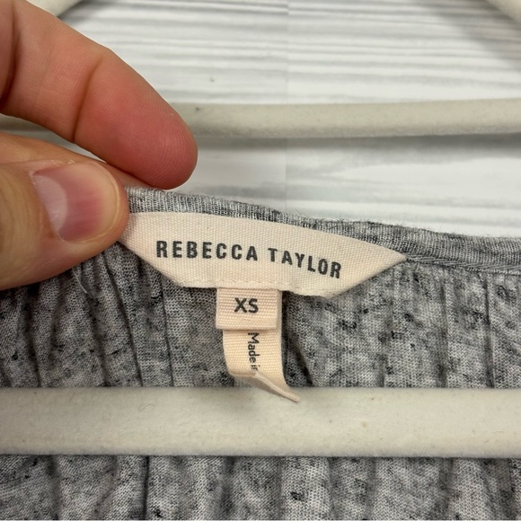 Rebecca Taylor Gray Jersey Knit Open Back Dress Size XS Flowy Coastal - Picture 4 of 10